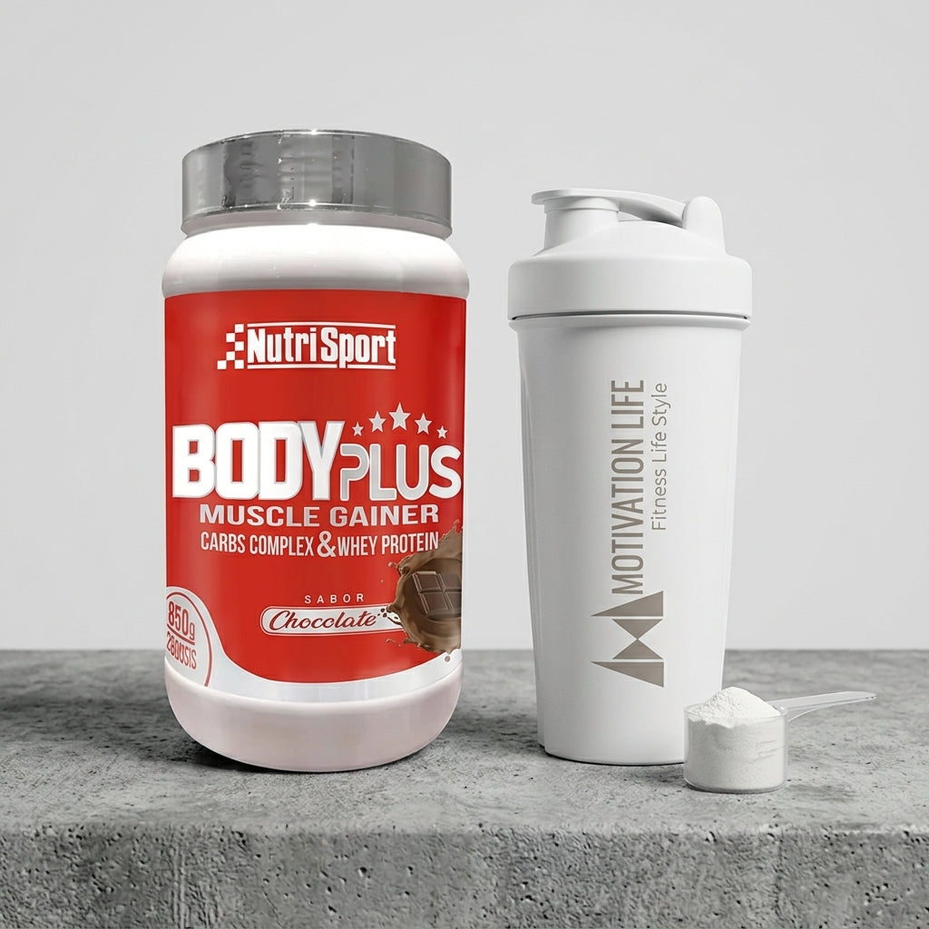Ganador-definición muscular- Nutrisport Body Plus – 850 g, Batido Weight Gainer
