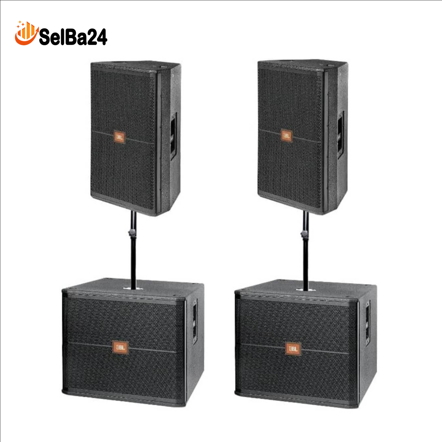 Sistema de Sonido Profesional JBL con Subwoofer – Potente, robusto y de alto rendimiento