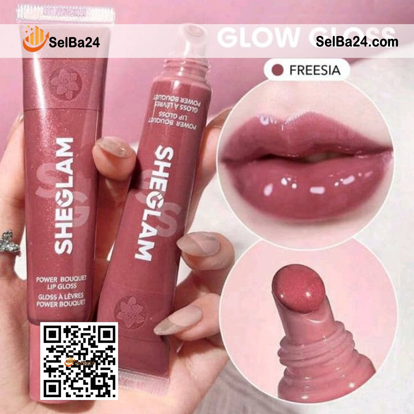 Brillo de Labios SHEGLAM – Power Bouquet Lip Gloss -6 tonos disponibles