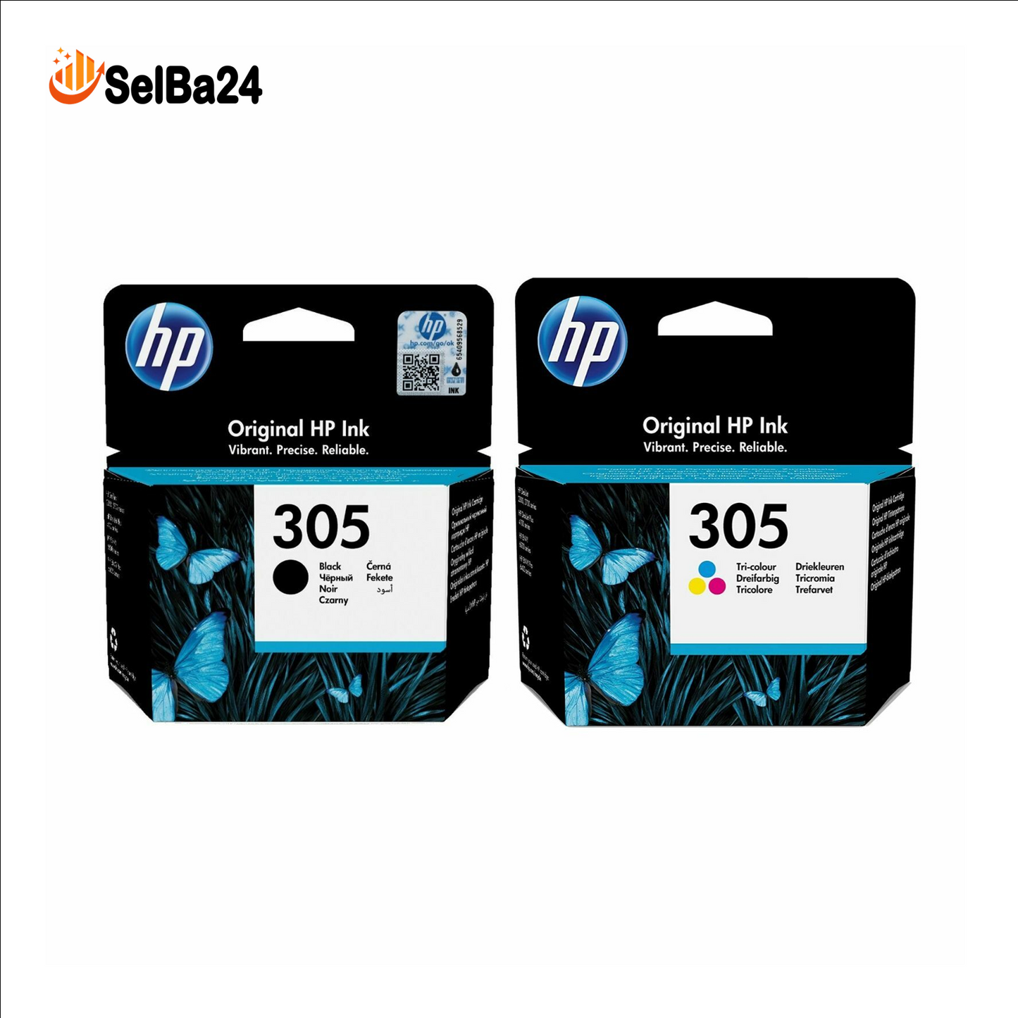 Cartuchos Originales HP 305 – Negro y Color-Compatibles con HP DeskJet 2720