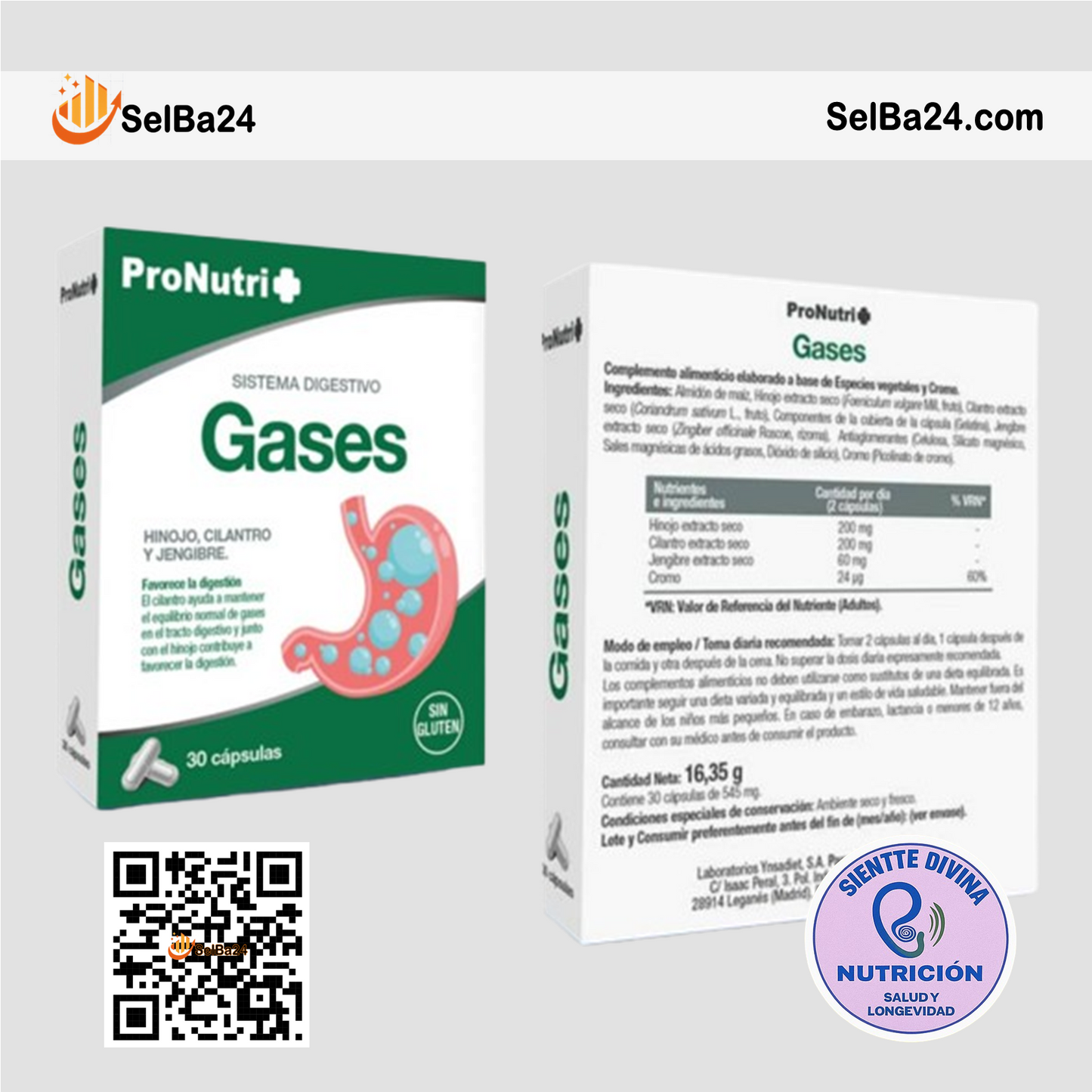 Sistema Digestivo GASES – Hinojo, Cilantro y Jengibre