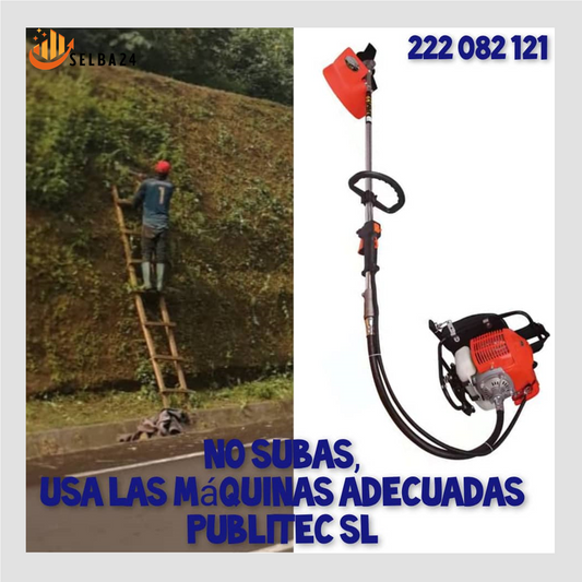Maquina desbrozadora para cortes verticales