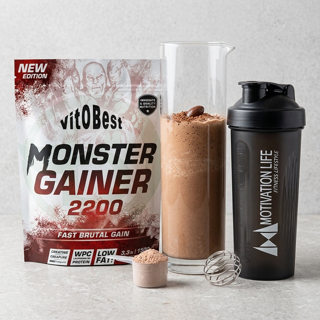 Ganador de Masa Muscular con Creatina- Vitobest Monster Gainer 2200 – 1,5 kg
