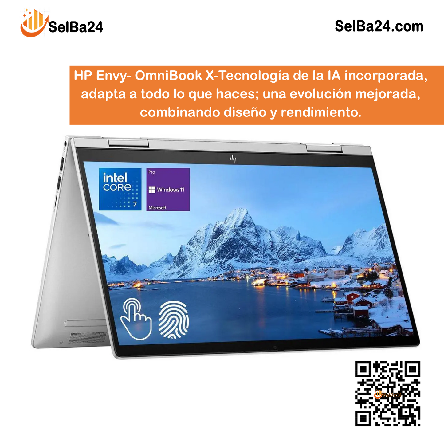 Ordenador Portatil-HP Envy x360 OmniBook X – Potencia, Estilo y Versatilidad