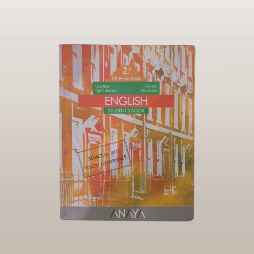 English Student's Book (Segundo F.P. Primer Grado): Tu libro  para el Inglés Profesional de segunda mano