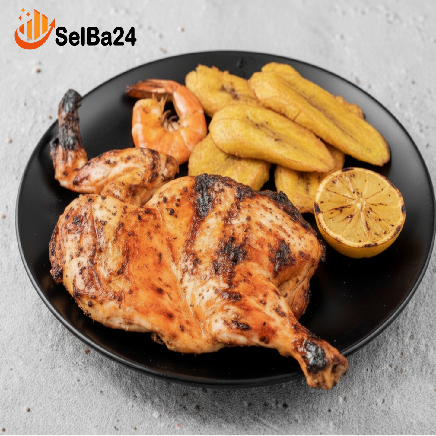 Medio Pollo al horno