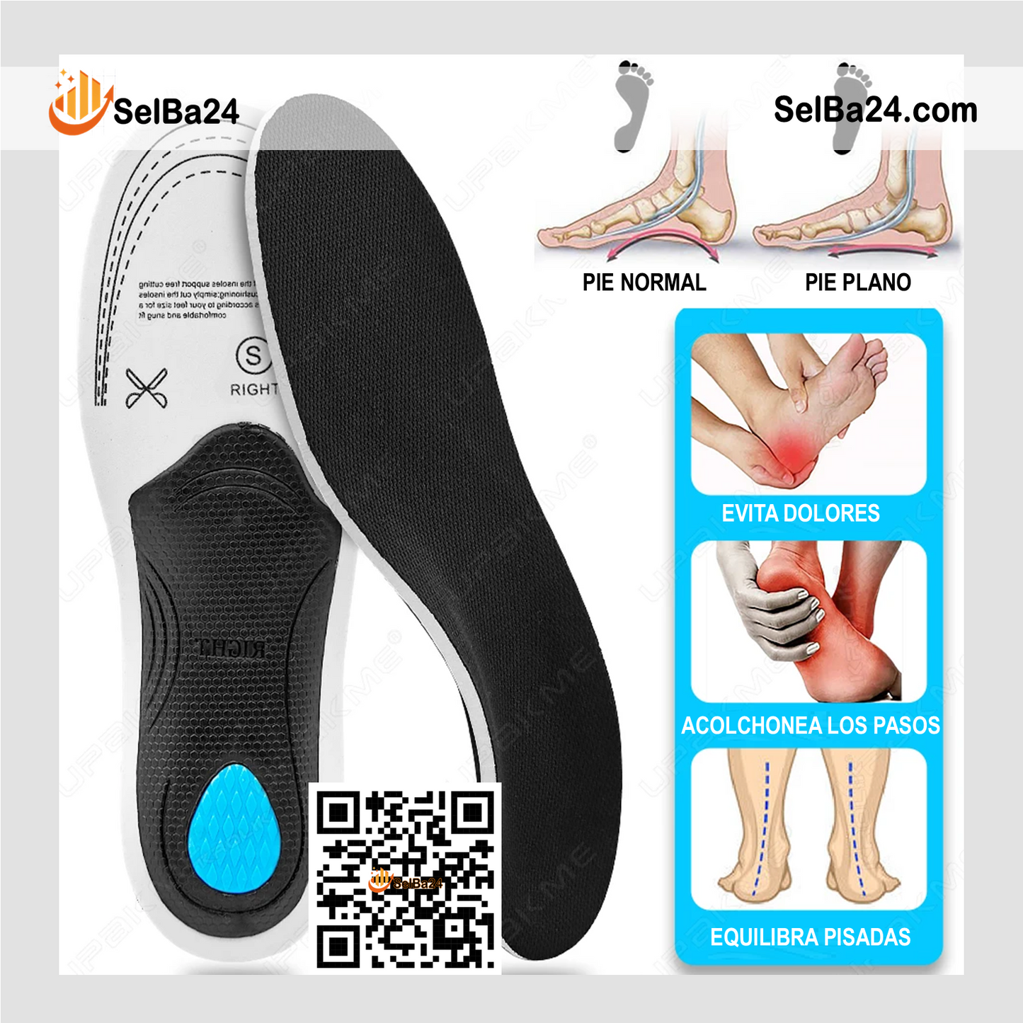 Platillas W900 NEWFEEL – Gel Ortopédico
