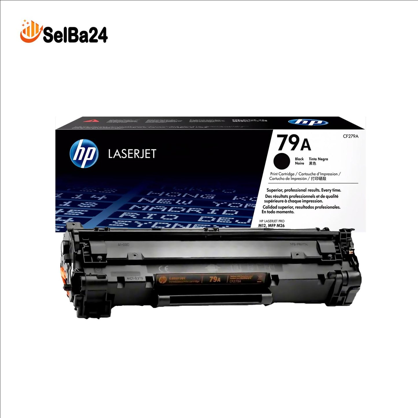 Tóner Original HP 79A – Negro-Compatible con impresoras HP LaserJet M12a