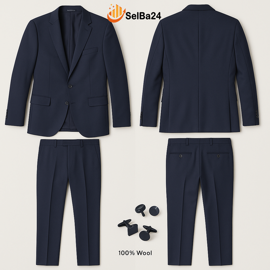 Traje Hugo Boss Super 160’s usado – Refinamiento Alemán en Lana de Lujo