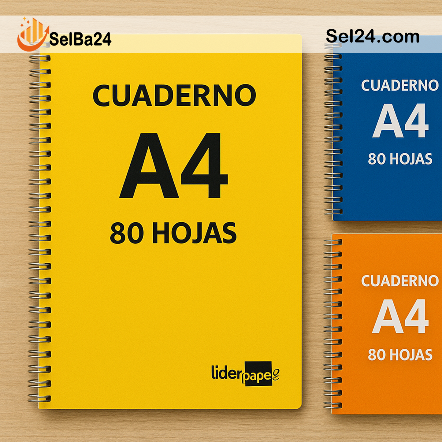 Cuadernos de Liderpapel multicolores