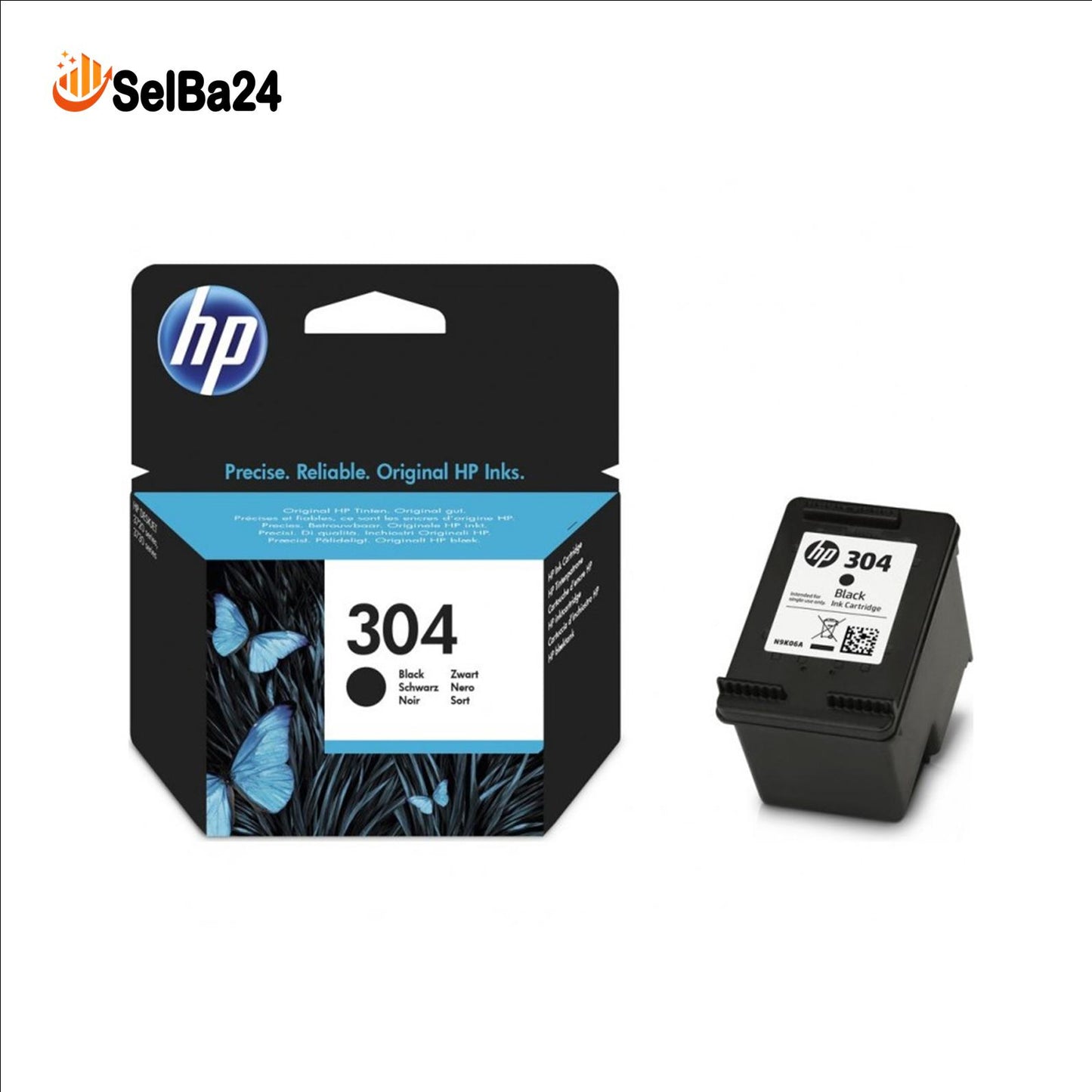 Cartuchos Originales HP 304 – Negro y Color-Compatibles con impresoras HP DeskJet 2630