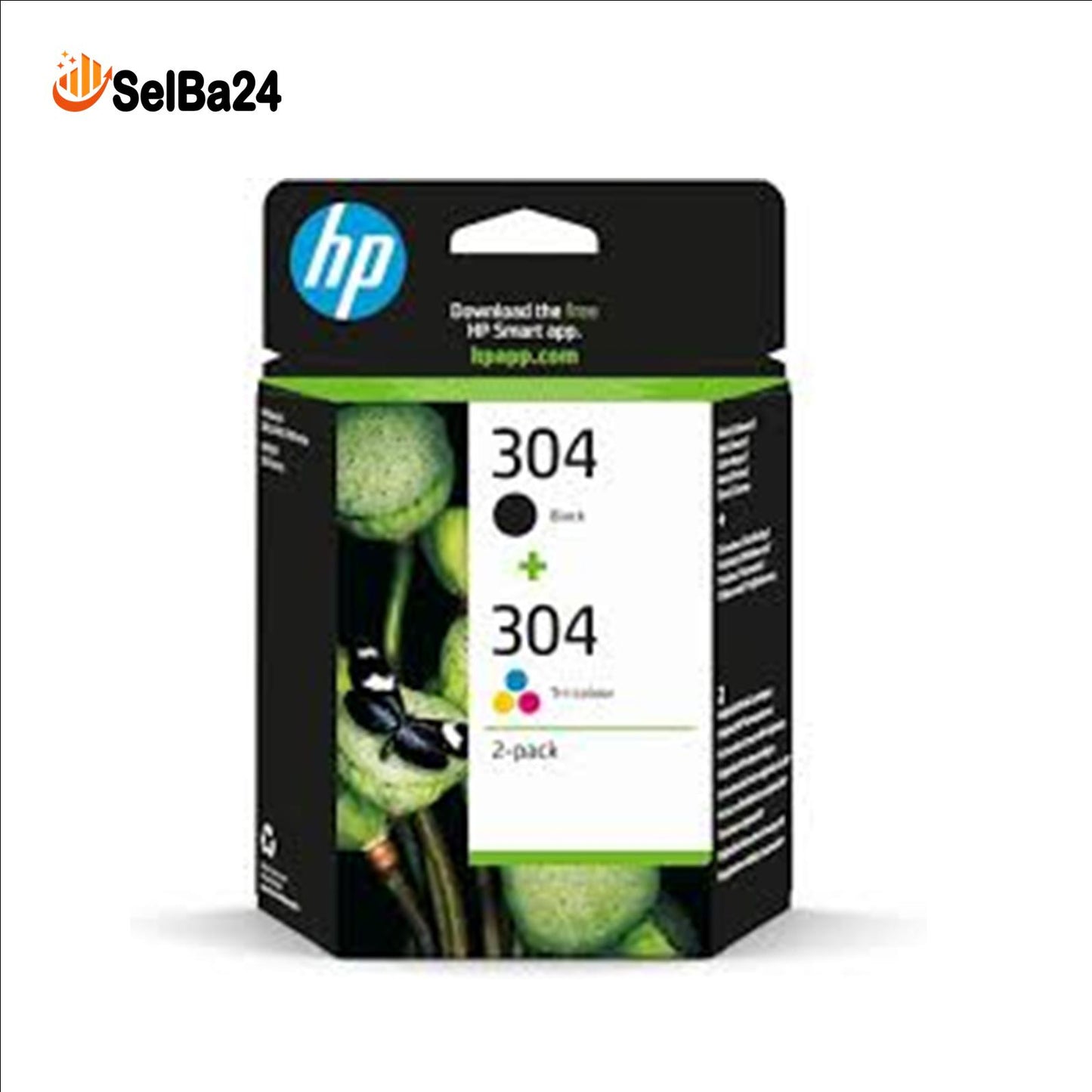 Cartuchos Originales HP 304 – Negro y Color-Compatibles con impresoras HP DeskJet 2630