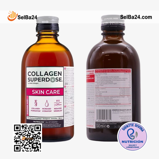 COLLAGEN SUPERDOSE Piel Radiante -Colágeno Marino Hidrolizado en 30 Días