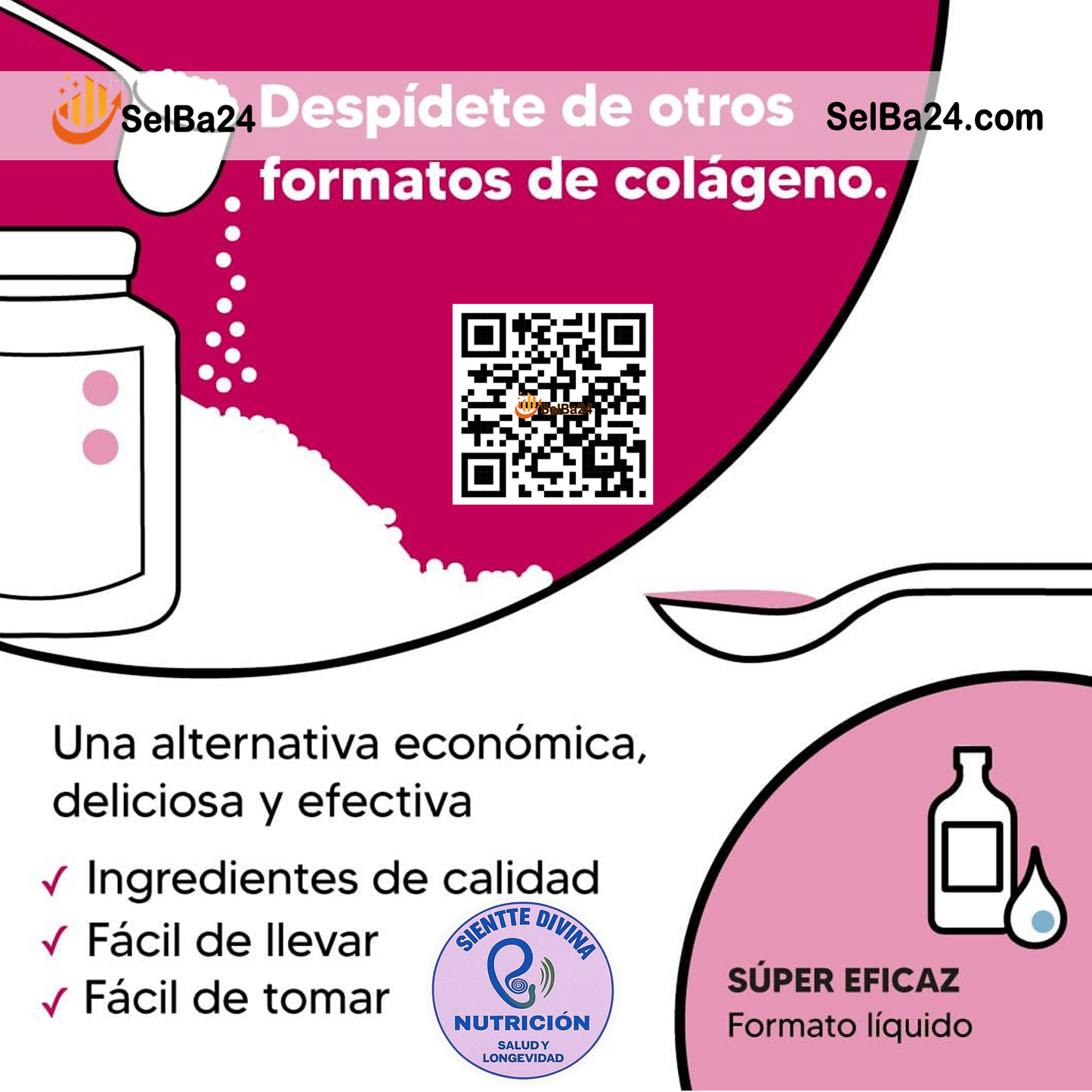 COLLAGEN SUPERDOSE Piel Radiante -Colágeno Marino Hidrolizado en 30 Días