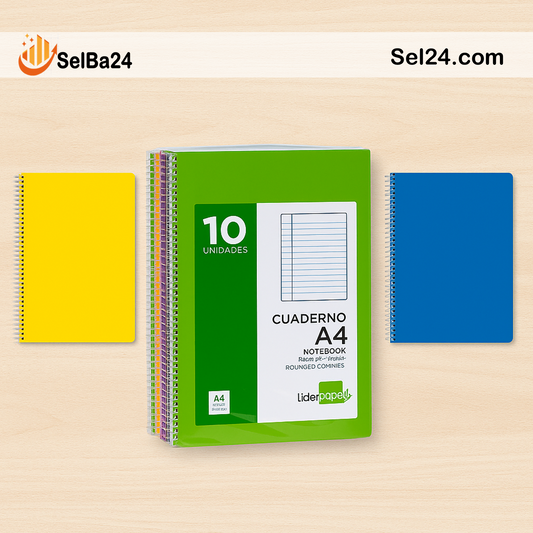 Cuadernos de Liderpapel multicolores