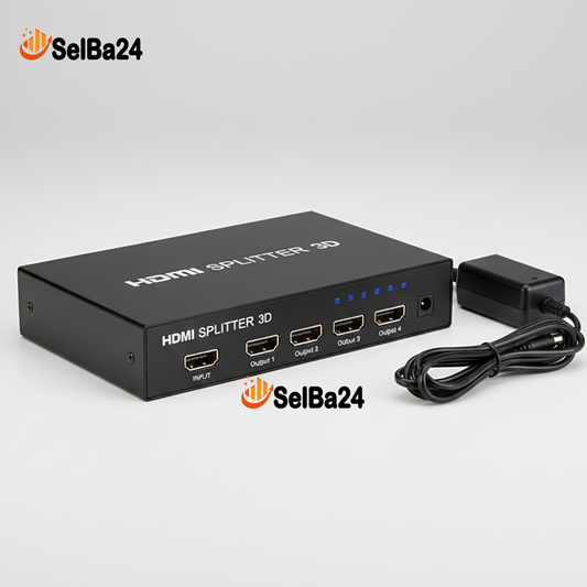 Duplicador de una señal HDMI a 4 pantallas- Splitter 1x4 – 4K UHD