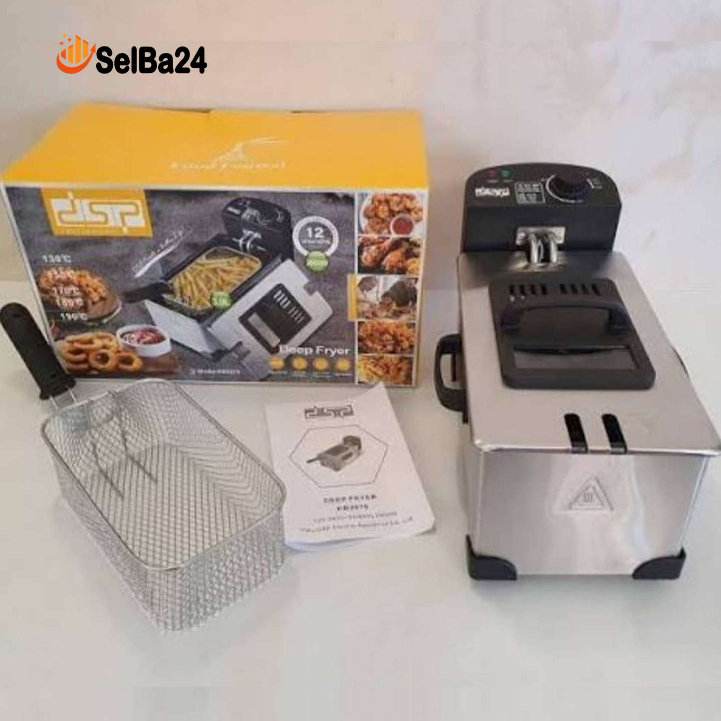 Freidora Eléctrica de Aceite DSP – Crujiente perfecto en casa