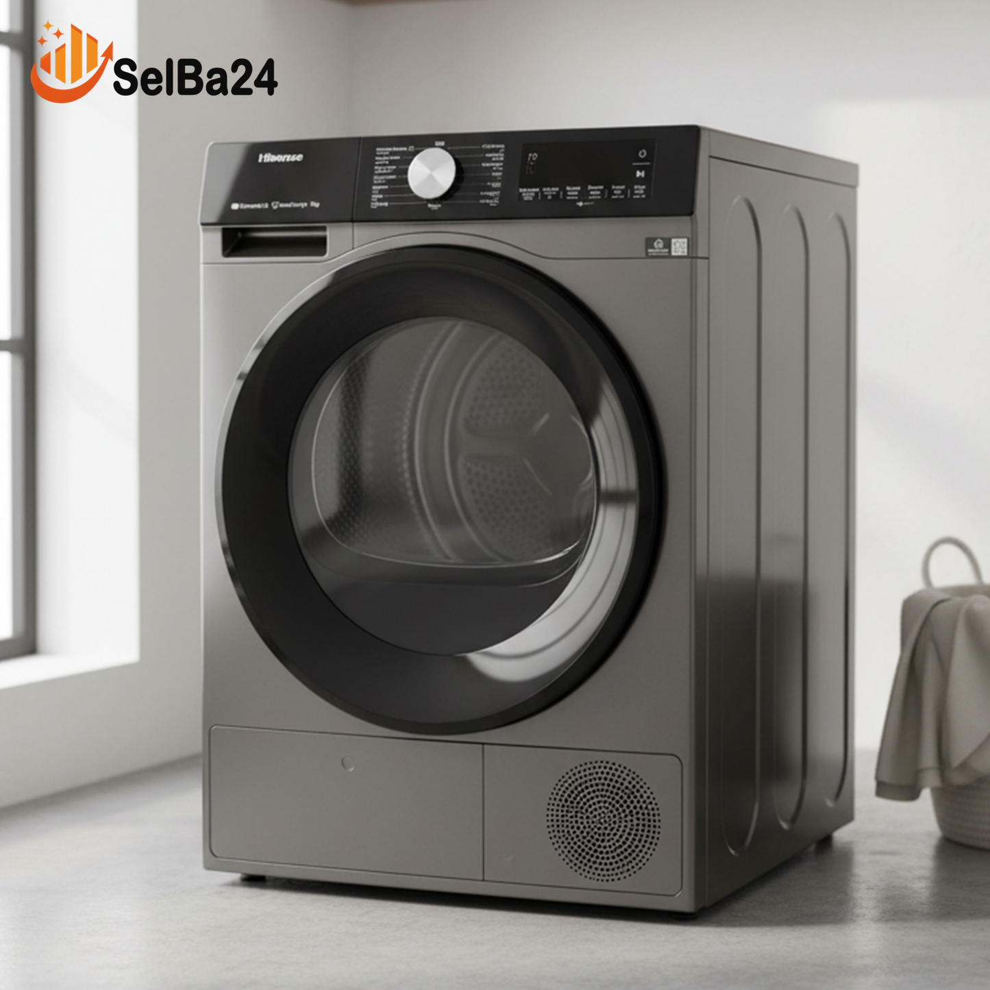 Lavadora  automática-Hisense Heat Pump 9kg