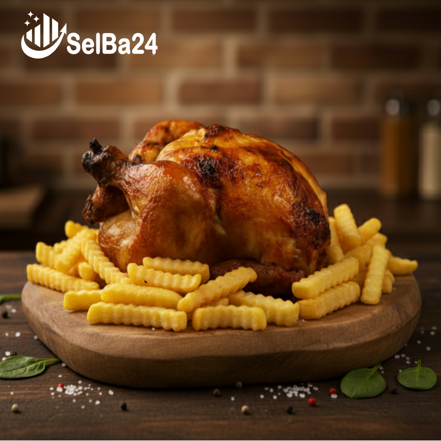 Pollo entero al horno