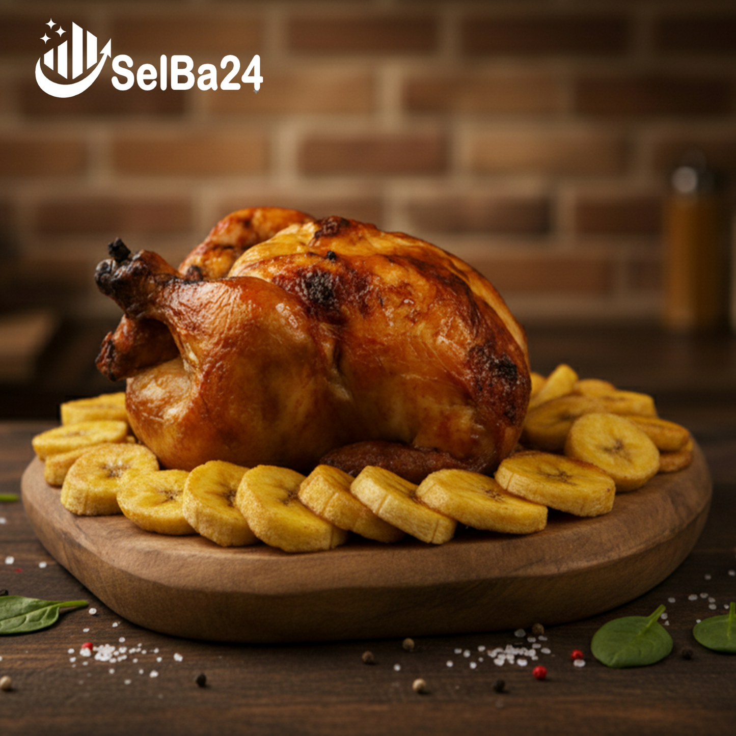 Pollo entero al horno