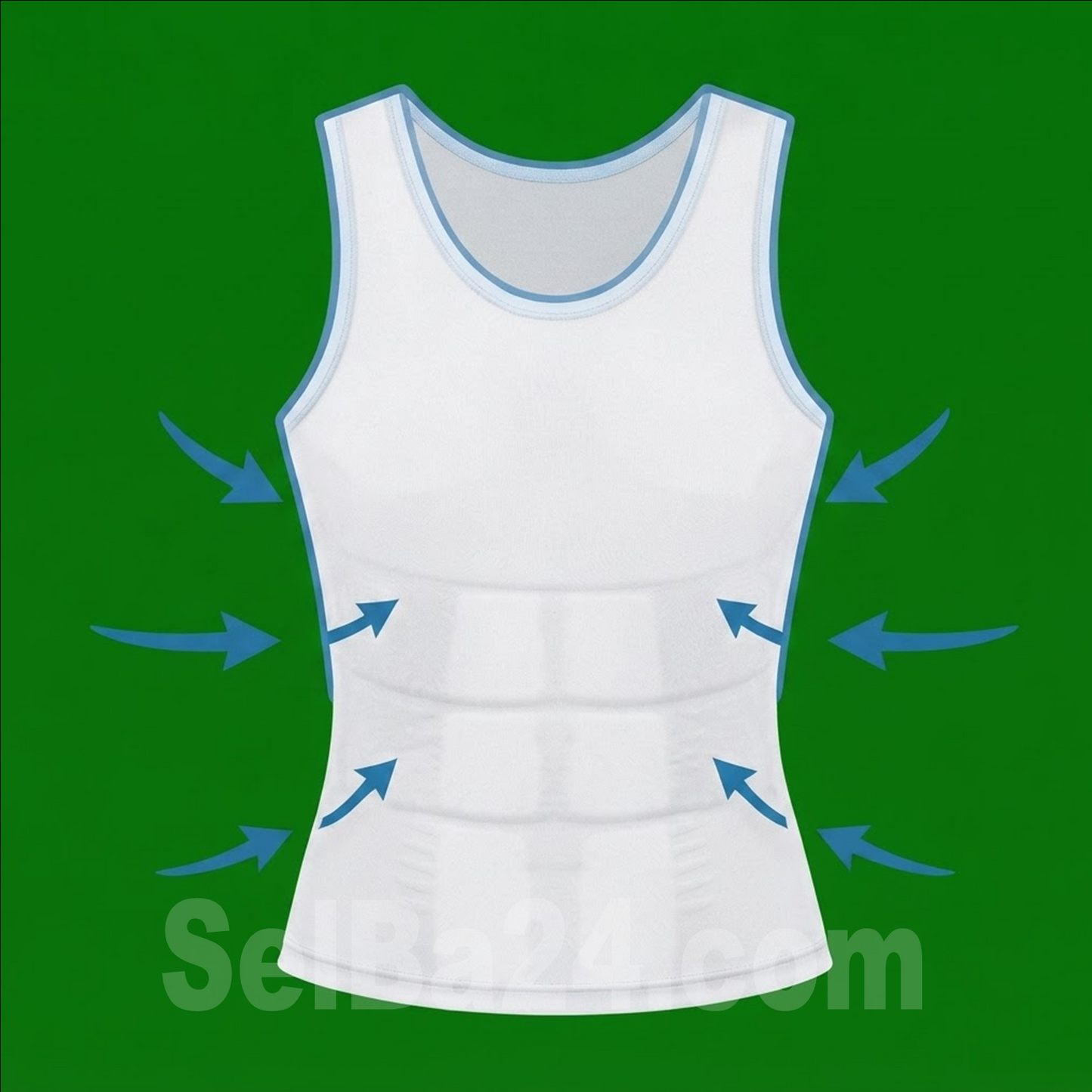 Camiseta sin Mangas Slimming Shirt para Ajuste y Compresión de  barrigas