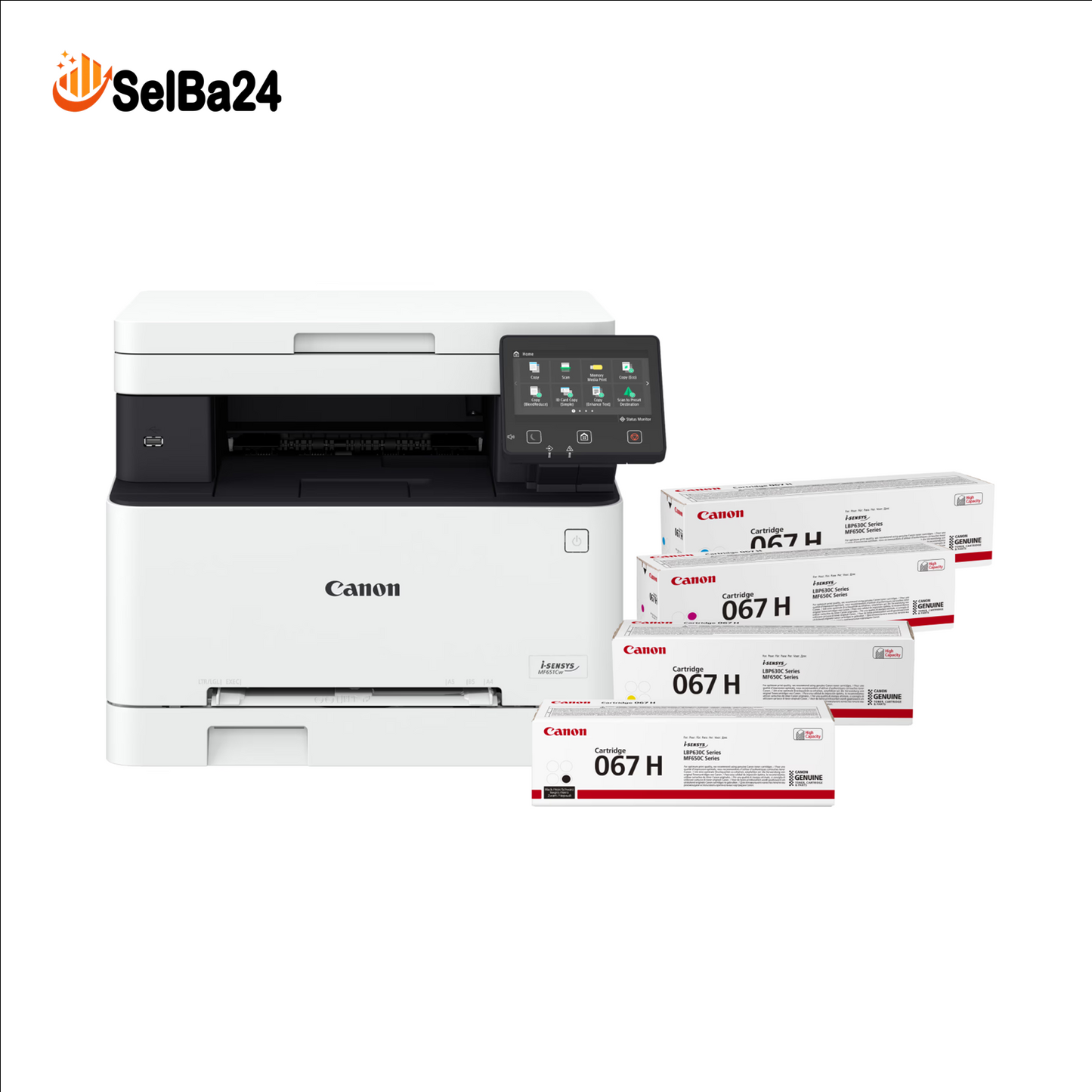 Tóner Original Canon 067 – Todos los Colores-Compatible con Canon image CLASS MF651Cw