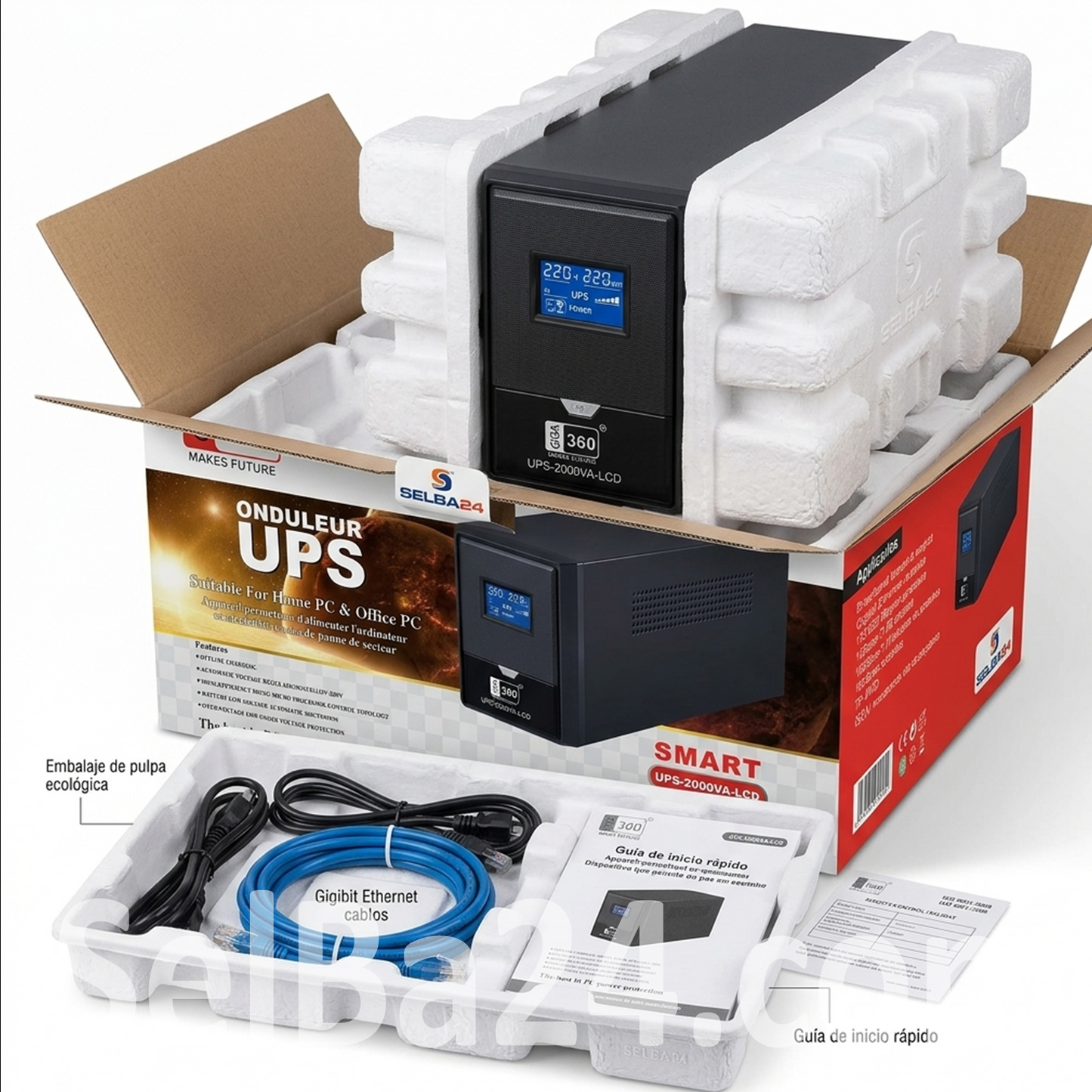 UPS de alimentación ininterrumpida  de 650, 1250, 1500 2000VA- Protección para sus equipos electrónicos