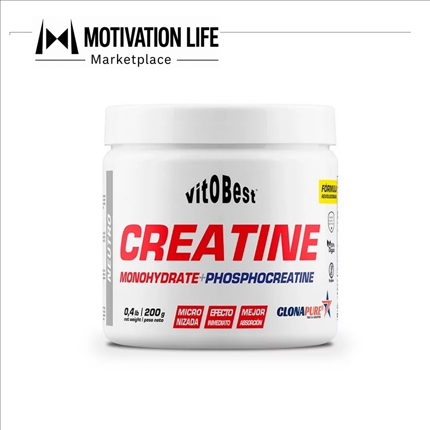 Creatina Monohidrato + Phosphocreatine – 200 g- Vitobest